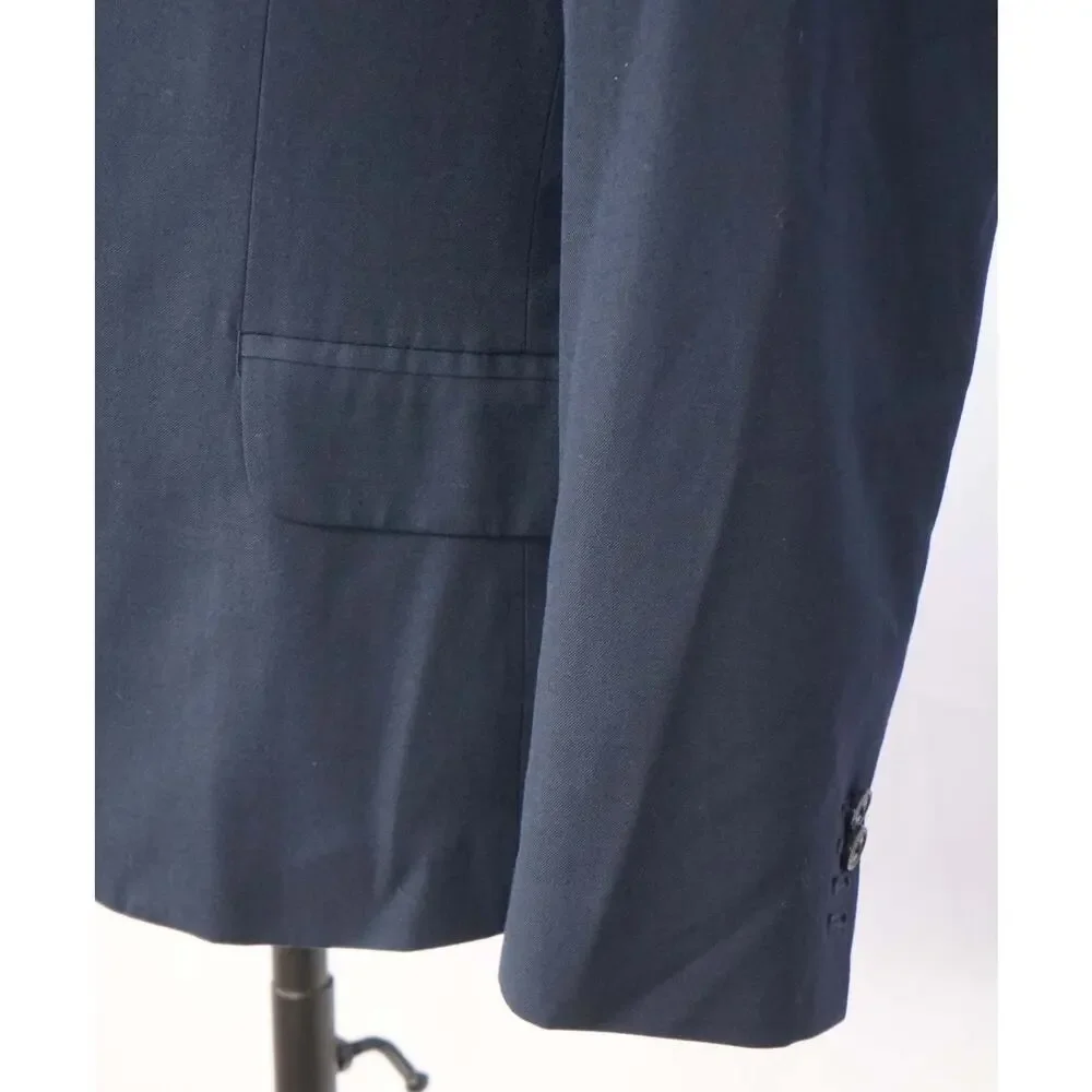 ARMANI EXCHANGE - Solid Navy Blue Blazer - 40S